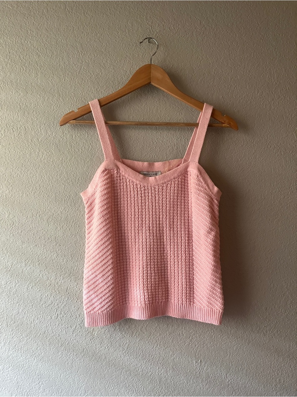 Sandy Liang for Target Knit Peach Knit Tank Top Small NWT